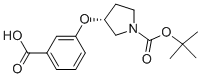 Structure of (R)-1-BOC-3-(3-CARBOXY-PHENOXY)-PYRROLIDINE