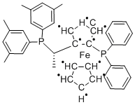 Structure of (S)-1-[(R)-2-(DIPHENYLPHOSPHINO)FERROCENYL]-ETHYLDI(3,5-XYLYL)PHOSPHINE