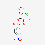 Structure of (S)-Methyl 2-(2-chlorophenyl)-2-(((4-nitrophenyl)sulfonyl)oxy)acetate
