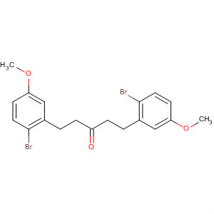 Structure of 3-Pentanone, 1,5-bis(2-bromo-5-methoxyphenyl)-