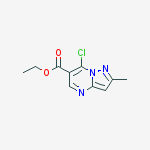 Structure of Ethyl 7-chloro-2-methylpyrazolo[1,5-a]pyrimidine-6-carboxylate