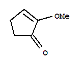 Structure of 2-Cyclopenten-1-one,2-methoxy-