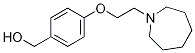 Structure of (4-(2-(azepan-1-yl)ethoxy)phenyl)methanol