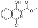 Structure of Methyl  1-chloro-4-hydroxyisoquinoline-3-carboxylate