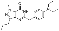 5-[[(4-DIETHYLAMINO)PHENYL]METHYL]-1,4-DIHYDRO-1-METHYL-3-PROPYL-7H-PYRAZOLO[3,4-D]PYRIMIDI-7-ONE结构式