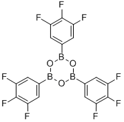 Structure of 2,4,6-TRIS(3,4,5-TRIFLUOROPHENYL)BOROXIN