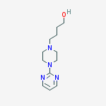 Structure of 4-(4-(pyrimidin-2-yl)piperazin-1-yl)butan-1-ol