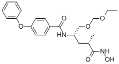 N-[(1S,3S)-1-[(ETHOXYMETHOXY)METHYL]-4-(HYDROXYAMINO)-3-METHYL-4-OXOBUTYL]-4-PHENOXYBENZAMIDE结构式