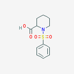 Structure of 2-Piperidinecarboxylic acid, 1-(phenylsulfonyl)-