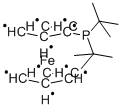 Structure of Di-tert-butylphosphinoferrocene, 95%