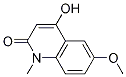 Structure of 4-HYDROXY-6-METHOXY-1-METHYL-2(1H)-QUINOLINONE