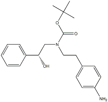 Structure of (N-tert-Butoxycarbonyl-N-[(1'R)-hydroxy-1-phenyl)ethyl])-4-aMinophenylethylaMine