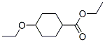 Chemical structure of Cyclohexanecarboxylicacid, 4-ethoxy-, ethyl ester