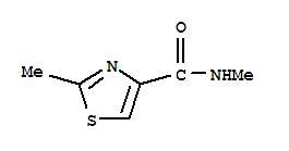 4-Thiazolecarboxamide,N,2-dimethyl-结构式