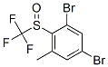 2,4-Dibromo-6-methylphenyl trifluoromethyl sulphoxide结构式