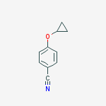 Structure of 4-cyclopropyloxybenzonitrile