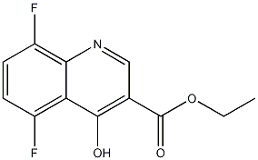 Structure of 5,8-Difluoro-4-hydroxyquinoline-3-carboxylic acid ethyl ester