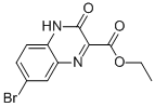ETHYL 7-BROMO-3-OXO-3,4-DIHYDROQUINOXALINE-2-CARBOXYLATE结构式