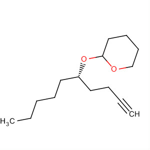 Structure of 2H-Pyran, 2-[[(1S)-1-(3-butynyl)hexyl]oxy]tetrahydro-