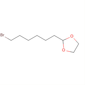 Structure of 1,3-Dioxolane, 2-(6-bromohexyl)-