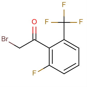 Ethanone, 2-bromo-1-[2-fluoro-6-(trifluoromethyl)phenyl]-结构式
