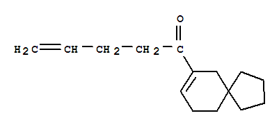 1-(Spiro[4.5]dec-7-en-7-yl)pent-4-en-1-one结构式