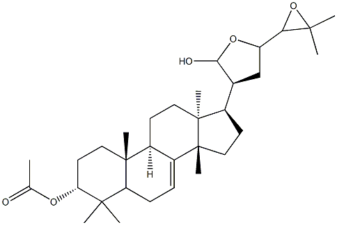Structure of (13α,14β,17S,20S,21R,23R,24S)-21,23:24,25-Diepoxy5α-lanost-7-ene-3α,21-diol 3-acetate