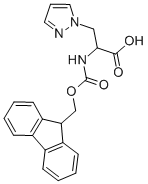 Structure of DL-N-FMOC-3-PYRAZOL-1-YL-ALANINE