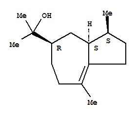 Structure of 5-Azulenemethanol,1,2,3,3a,4,5,6,7-octahydro-.alpha.,.alpha.,3,8-tetramethyl-,[3S-