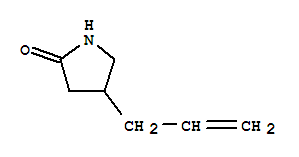 2-Pyrrolidinone, 4-(2-propen-1-yl)-结构式