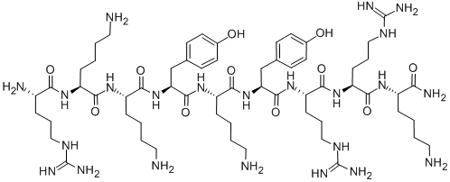 Structure of H-RKKYKYRRK-NH2