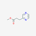 Structure of 2-PYRAZINEPROPANOIC ACID, METHYL ESTER