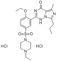Structure of Vardenafil hydrochloride trihydrate
