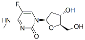 5-fluoro-1-[(2R,4S,5R)-4-hydroxy-5-(hydroxymethyl)oxolan-2-yl]-4-methy lamino-pyrimidin-2-one结构式