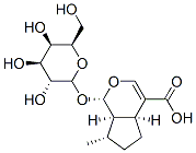 Structure of (1R,2S,6S,9S)-9-methyl-2-[(2S,3R,4S,5R,6R)-3,4,5-trihydroxy-6-(hydroxymethyl)oxan-2-yl]oxy-3-oxabicyclo[4.3.0]non-4-ene-5-carboxylic acid