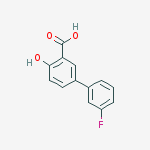 3'-fluoro-4-hydroxy-3-biphenylcarboxylic Acid结构式