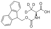 CD3CH(NH-Fmoc)CO2H结构式