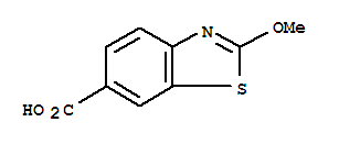 6-Benzothiazolecarboxylicacid, 2-methoxy-结构式