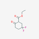 Structure of Ethyl 5,5-difluoro-2-oxo-cyclohexanecarboxylate