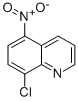 Structure of 8-chloro-5-nitro-quinoline