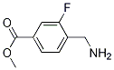 4-AMinoMethyl-3-fluoro-benzoic acid Methyl ester结构式