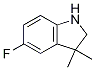 5-Fluoro-3,3-dimethyl-2,3-dihydro-1H-indole结构式