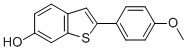 Structure of 2-(4-METHOXY PHENYL)BENZOTHIOPHENE-6-OL