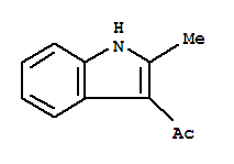 Structure of Ethanone, 1- (2-methyl-1H-indol-3-yl)-