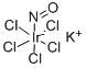 Structure of POTASSIUM PENTACHLORONITROSYLIRIDATE(III)