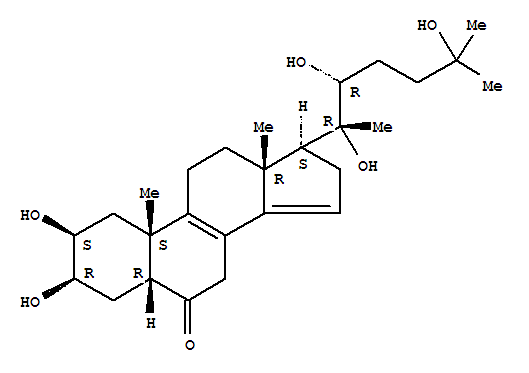 Structure of (22R)-2β,3β,20,22,25-Pentahydroxy-5β-cholesta-8,14-dien-6-one