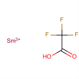 Structure of Acetic acid, trifluoro-, samarium(3+) salt