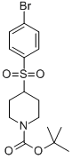 Structure of 4-(4-Bromo-benzenesulfonyl)piperidine-1-carboxylic acid tert-butyl ester