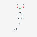 4-(But-3-en-1-yl)phenyl]boronic acid结构式