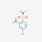 Structure of 2-amino-4-chloro-N-methylbenzene-1-sulfonamide